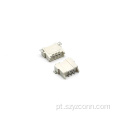 Tipo SMT do conector do cabeçalho do pino da bolacha de 1,25 mm